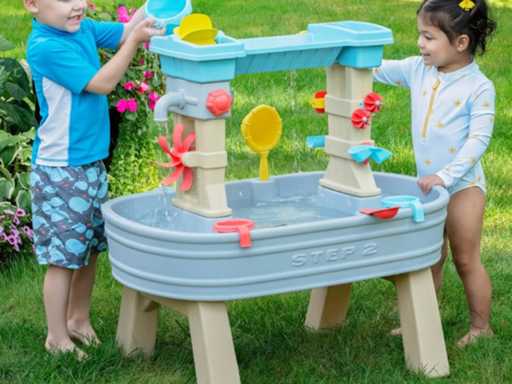 Table D'eau Avec 13 Accessoires | Table De Jeu Enfant A Eau