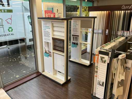 Winkelstelling raamdecoratie (2x)