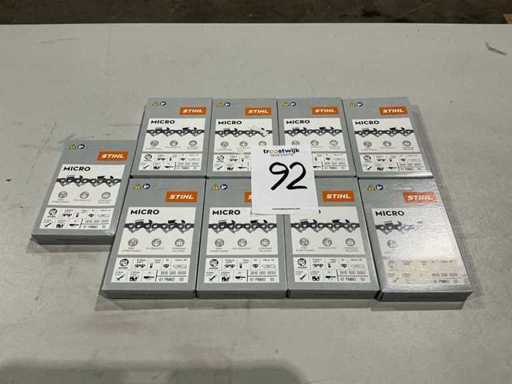 9x Stihl 3610 000 0050 Chaîne pour tronçonneuse