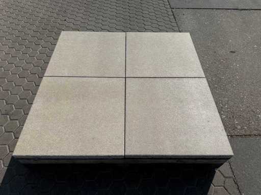 Garden tiles made of concrete (approx. 45.3m²)