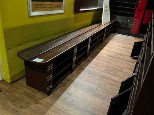 Bancă de bowling din lemn