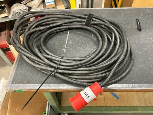 CEE 32 A Kraftstromkabel 25m lang/5x4mm2