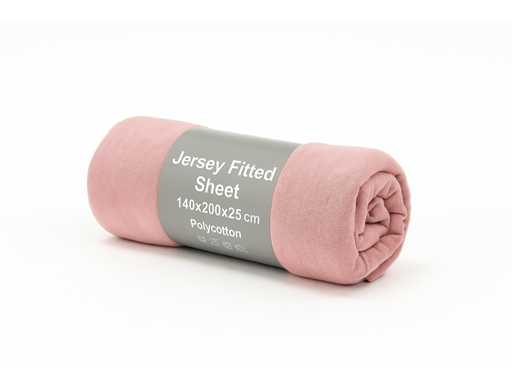 Prześcieradło z Jersey Fitted Sheet 140/200 Opaskowe prześcieradło (50x)