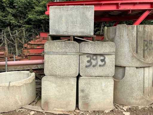 Vari blocchi di cemento impilabili (10x)