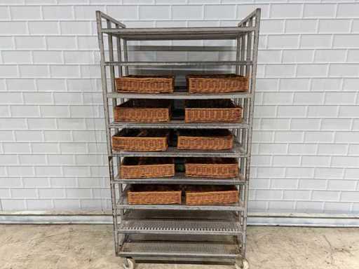 9 pezzi - Carrello di raffreddamento con cestino 10 x 