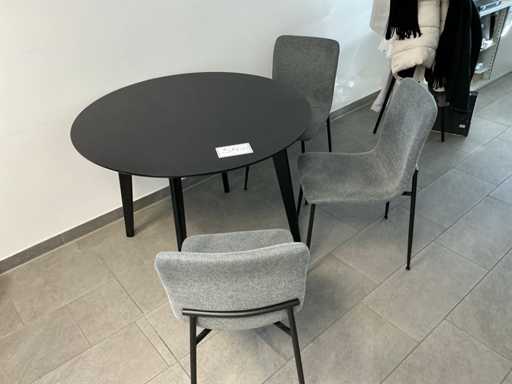 Meeting table with 3 chairs