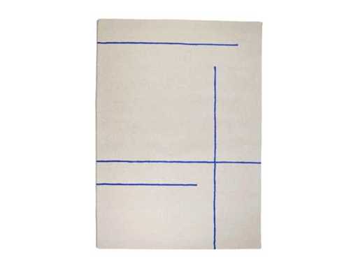 fonQ – Line Rug 200 x 300 cm – Blau – Teppich