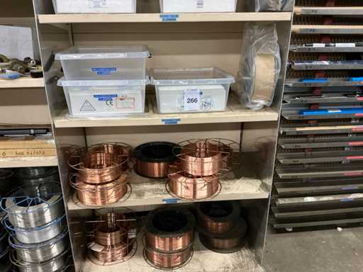 Various rolls of welding wire