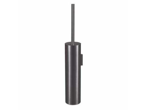 Qisani - Flow - Wall toilet brush with holder - Gun Metal