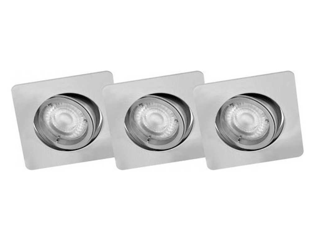 Energetic - Lot de 3 spots encastrés LED dimmable (5x)