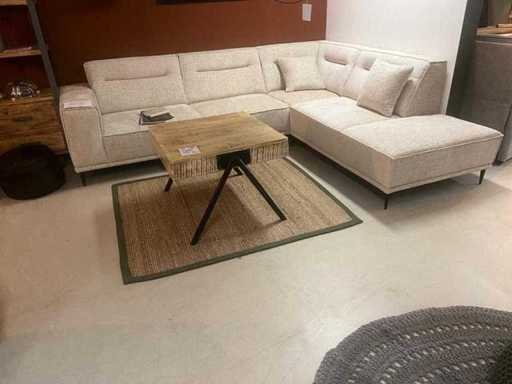 Sofa Montell, produkcja holenderska, beżowa tkanina tkanina nowa