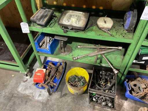 Various tools and fasteners