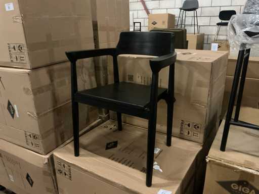 Giga Furniture Hazel Black Dining Chair (4x)