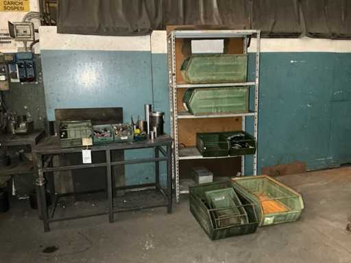 Workbench with contents