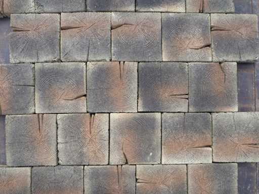 Tuintegels van beton (ca. 250 stuks)