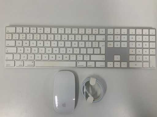 Apple - Tastatura Magic QWERTY cu tastatură numerică și mouse magic