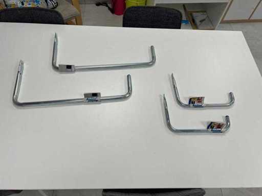 MOTTEZ metal hanging hooks/storage system – 4 pieces