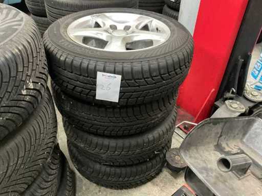 Yokohama W drive Tire on Rim (4x)
