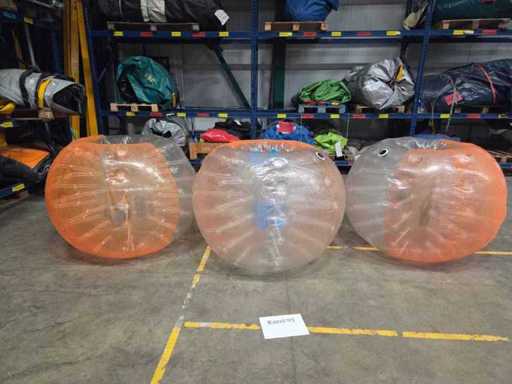 Bulle orange rebondissante (3x)