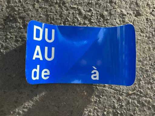 Interdit d’autocollants de stationnement