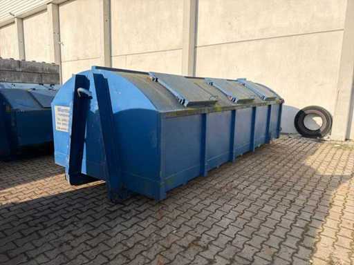 Haakarm Gesloten afzetcontainer met klepdeksels