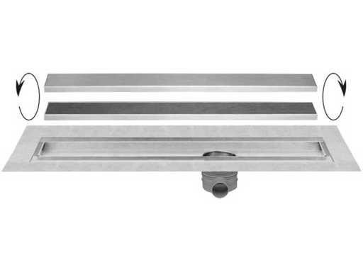 Easy Drain Multi TAF Wall 100cm EDMTAFW1000 RVS douchegoot