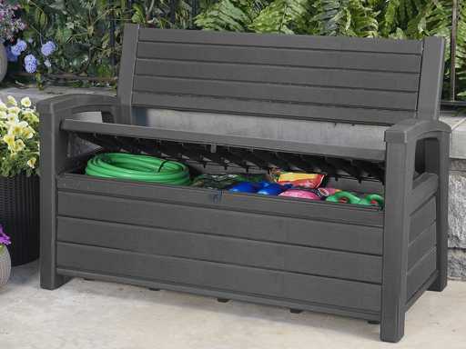KETER® 2-in-1 tuinbank - 227l met geïntegreerde kussendoos