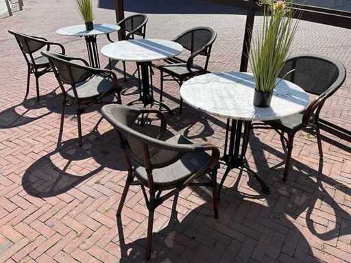 Stapelbare Terrasstoel (8x)