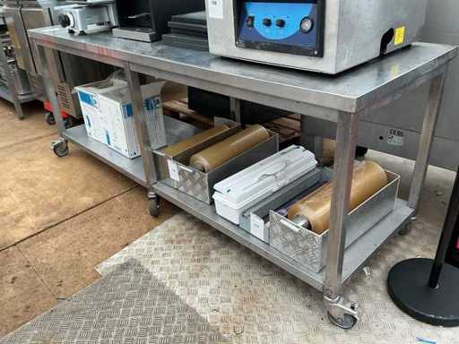 Stainless steel work table