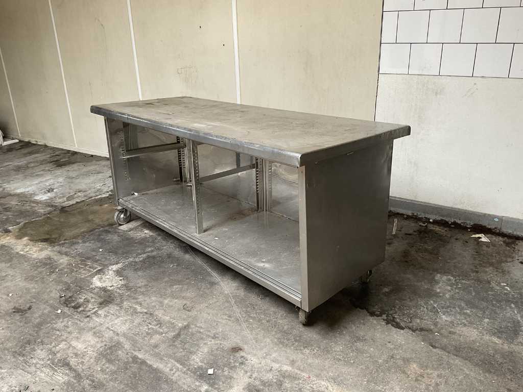 Stainless steel work table