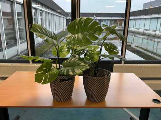 Kunstpflanze mit Topf (2x)