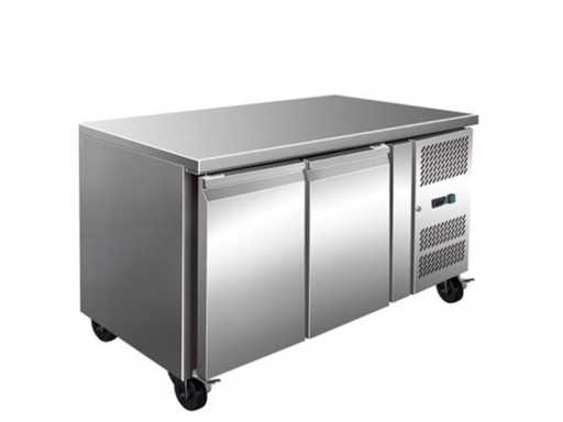 IceShop - 2-door positive refrigerated table, ventilated 700mm - Refrigerated table