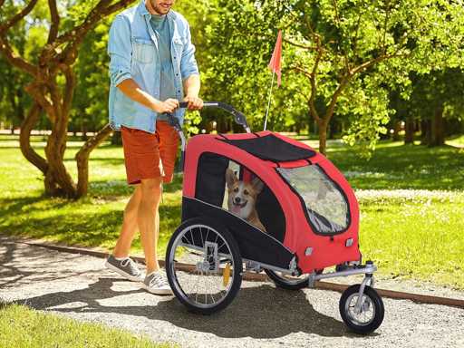 Remorque vélo Jogger 2 en 1 pour Animaux