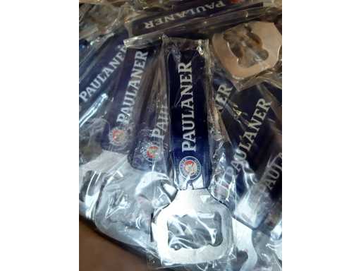 *NUOVO* Apribottiglie Paulaner con portachiavi, idea regalo, apribottiglie per birra da bar (360 pezzi)