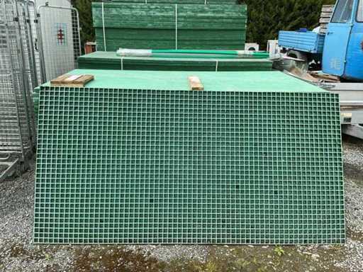 Sol à lattes en plastique avec mailles fermées (4x)