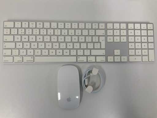 Apple - Tastatura Magic QWERTY cu tastatură numerică și mouse magic