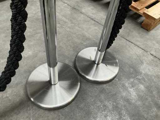 Perpetuum Barrier posts with cord (4x)