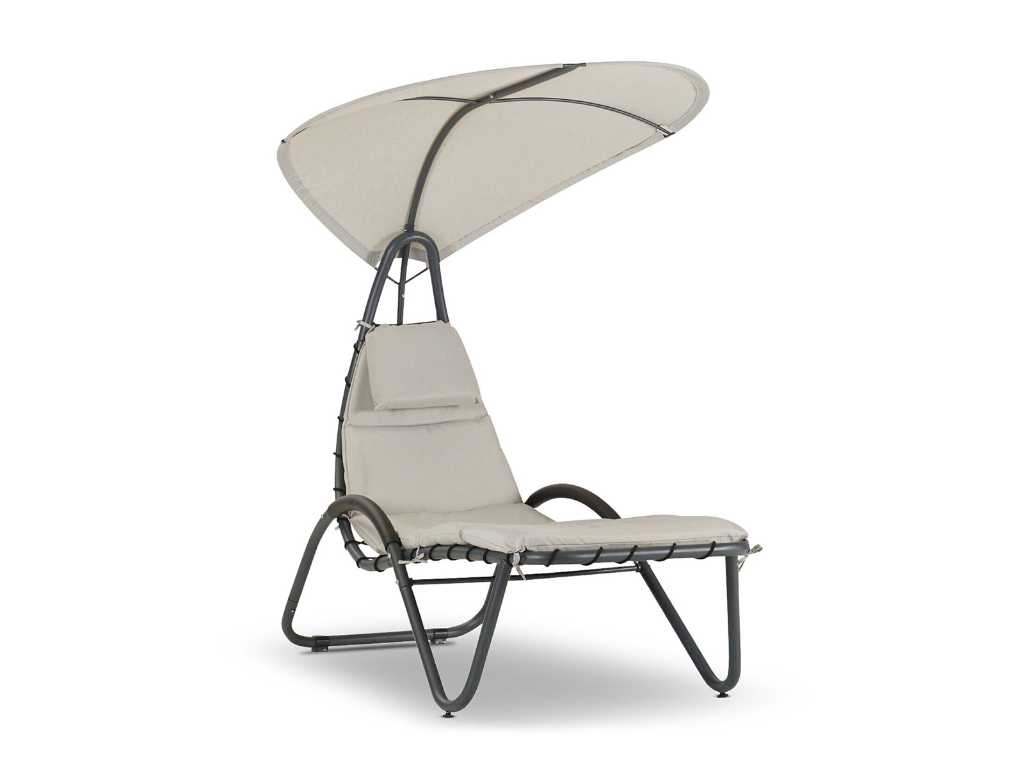 Leco - Lisa - Chaise longue de jardin avec toit