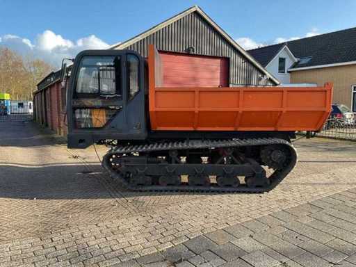 Earthmoving machines, generators, storage tents and tools