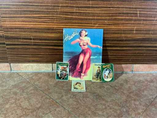 Tin sign (5x)