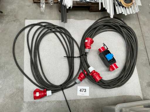 Extension cable/power cable (2x)