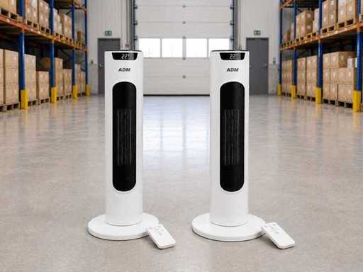 Elektrische Kachel en Verkoeling in 1 1500W - 2 stuks (2x)