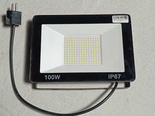 Proiector LED 100W, 10.000LM, 7.000K, IP67 (10x)