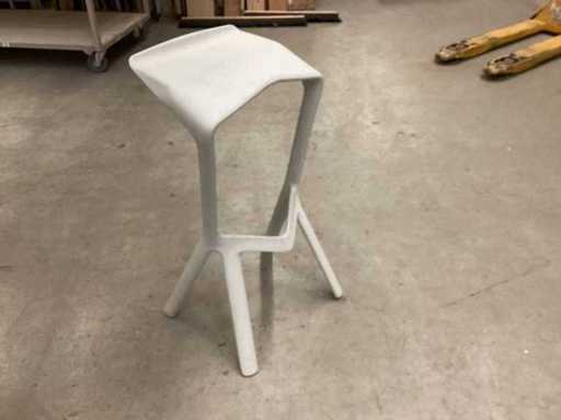 Diseño Taburete de bar Miura de Plank gris claro 6 piezas