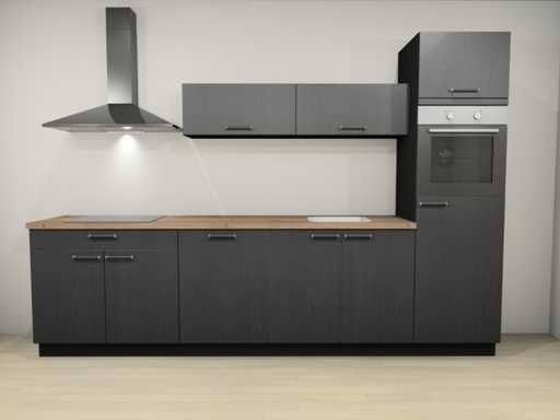 Nobilia - Structura Decor Oak Nero - Amenajarea bucătăriei