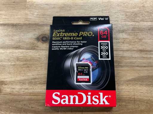 SanDisk Extreme Pro SDXC UHS-II Card 64GB