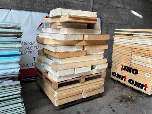 Partij diverse isolatie panelen IKO in diverse diktes