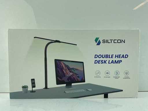 Siltcon - Lampa biurkowa z podwójną głową - Lampa biurkowa (2x)