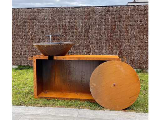 Barbecue welded corten steel