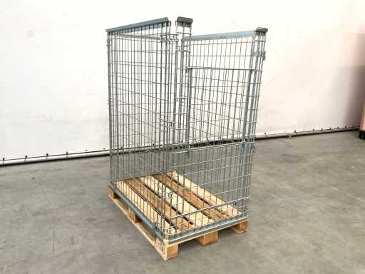 Stahlpalettenkäfig für Europaletten 1230x1500x820 mm (20x)
